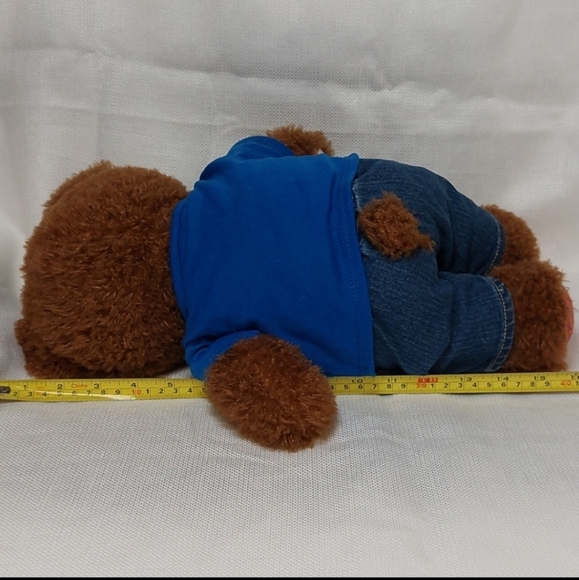 Build-A-Bear Classic Brown Birthday Teddy Bear (w/jeans & birthday shirt) - Picture 4 of 10